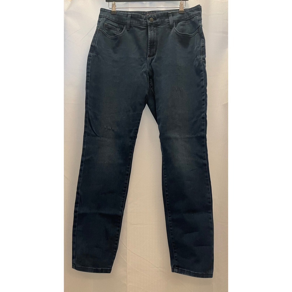NYDJ Lift Tuck Denim Leggings Dark Wash Skinny Jeans Size 14 Made in USA